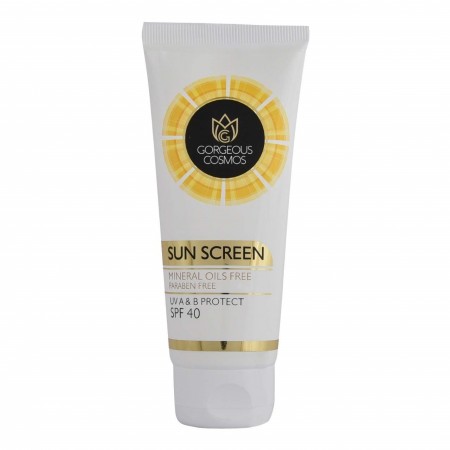 Sunscreen Lotion UV A & B Protected SPF 40 Mineral Oils Free Paraben free 100 Ml