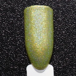 Linear Holographic Tropical Noontime Non Toxic Golden Nail Polish 10 ml