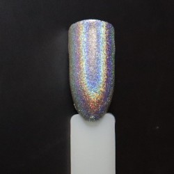 Linear Holographic Rainbow Coated Non Toxic Silver Nail polish 10ML